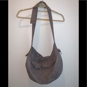 Suede Dog Carrying Purse